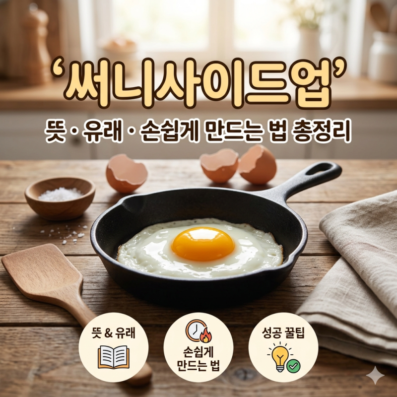 써니사이드업 뜻과 유래, 혼자서 손쉽게 만드는 법 총정리