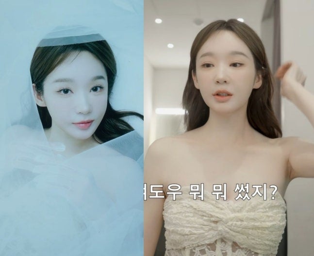 이해리 이어…강민경 "저 결혼해요" 깜짝 발표, 순백의 신부 비주얼