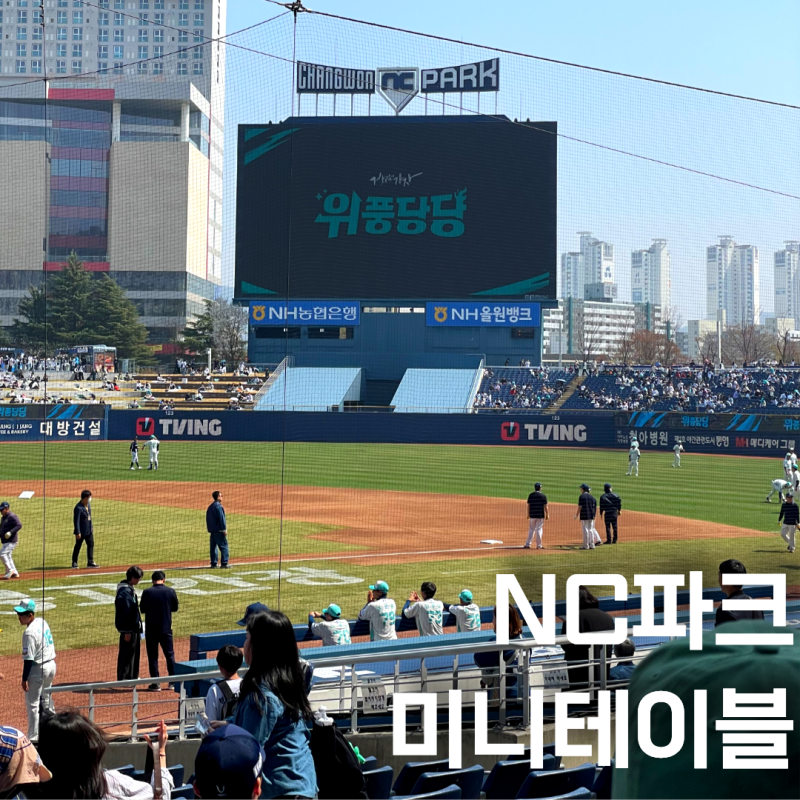 창원 NC파크 미니테이블석 직관 후기 111구역 시야 테이블 응원 정보