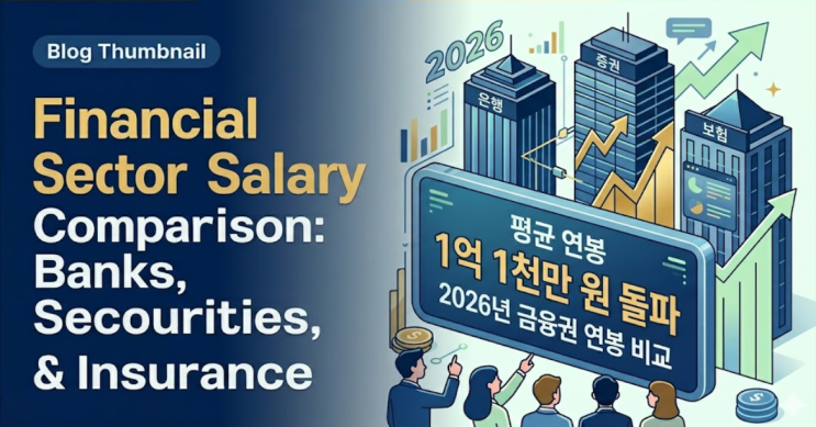  “평균 1억1000만원 돌파” 2026년 금융권 연봉, 은행·증권·보험 비교해볼까요?