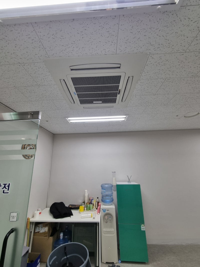 광명 사무실 fcu 에어컨청소, 1년 관리 후 내부 상태 확인 결과