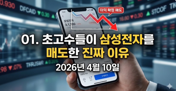  "삼성전자 팔았다"...2026년 4월, 개인 투자자가 주목한 종목은 뭘까요