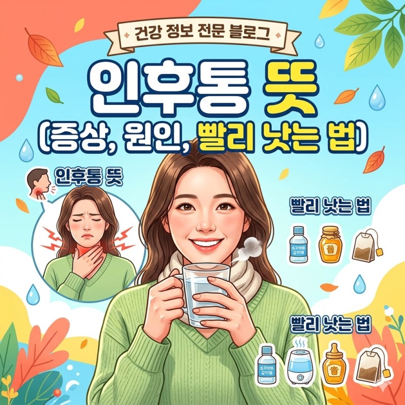 인후통 뜻 증상 원인 목 빨리낫는법