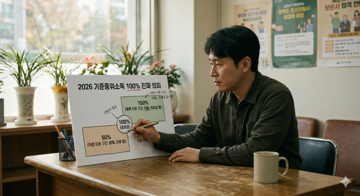 기준중위소득 100% 진짜 의미 총정리 (50%·150% 정부지원 자격 달라집니다)