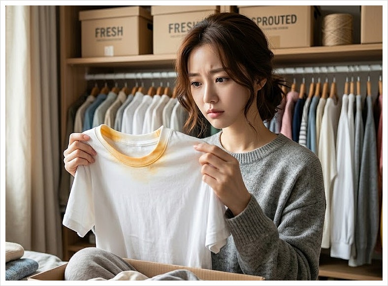 다이소 천원의 행복! 흰옷 누런때 제거 가성비 세탁 꿀팁