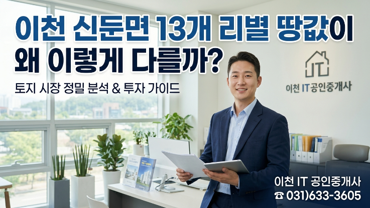  2026 이천 신둔면 토지시장 완벽 가이드 (리별 실거래가 분석)