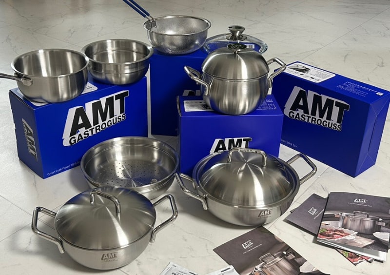 AMT 스텐냄비 16 20 24 양수웍 라이스쿠커 파티웍 내돈내산 후기