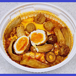 왕뚜껑 국물라볶이 편의점 매운맛 레시피 조리법과 인기 토핑 추천(솔직 후기)