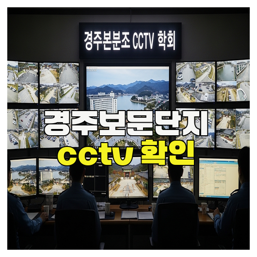  경주보문단지 CCTV 확인 방법 총정리