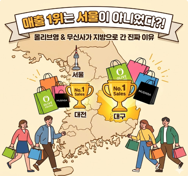  “매출 1위는 서울이 아니었다” 올리브영이 말하는 새로운 쇼핑 명소는?
