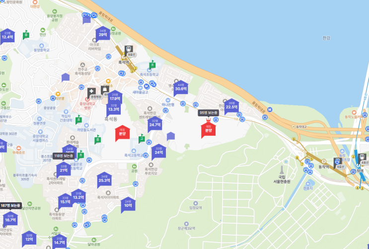  [임장 사전 스터디] 서울 동작구 흑석동 :: 흑석동 Top 2개 단지를 꼽으라면? (명수대현대/한강현대)