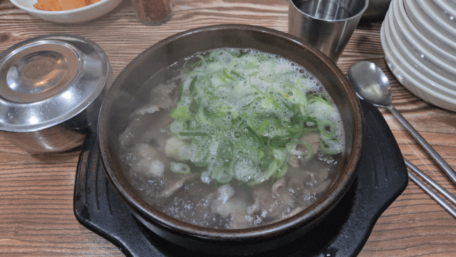  역삼역 곰탕 맛집 원미옥 - 비 오는 날 특곰탕+만두 조합 리뷰