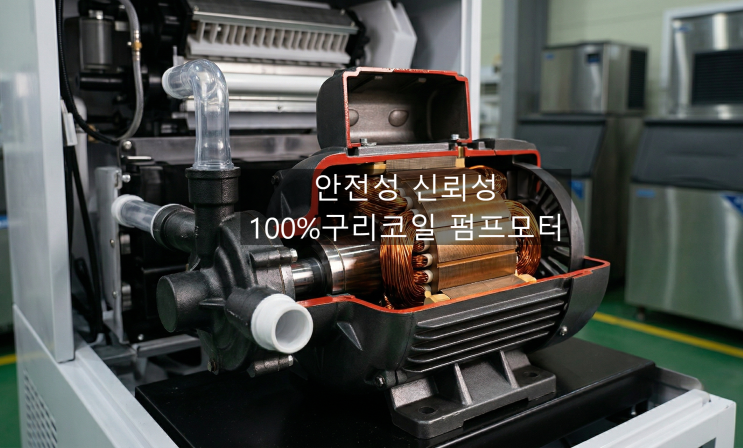  정직한 원재료 사용으로 안전하고 신뢰성 있는 제빙기 펌프모터
