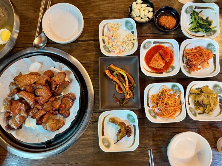  천안 석갈비 맛집 추천 | 봉서산석갈비 돼지석갈비 물냉면솥밥 후기