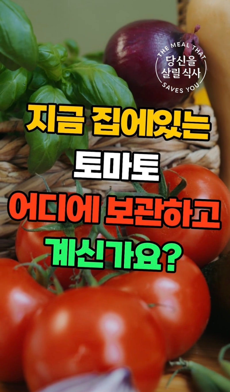 토마토 보관법 대표 글