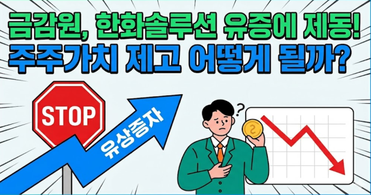  금감원, 한화솔루션 유증에 제동! 주주가치 제고 어떻게 될까?