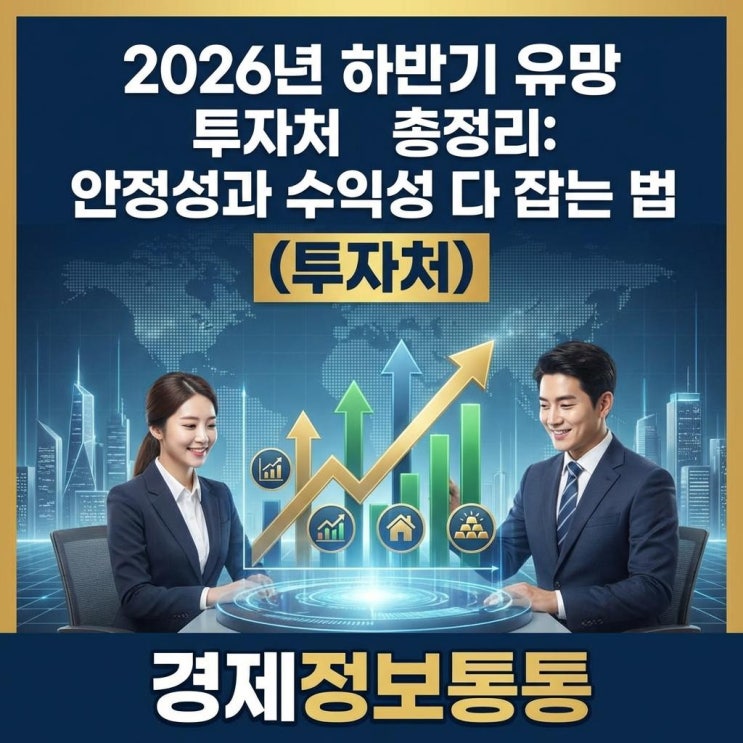  2026년 하반기 유망 투자처 총정리: 직장인 여유 자금으로 안정성과 수익성 다 잡는 법