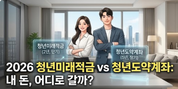  2026 청년미래적금 vs 청년도약계좌: 2년이냐 5년이냐, 결론은?