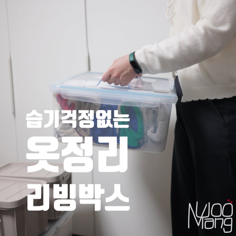 겨울 옷정리 밀폐 리빙박스 플라팜 습기, 벌레 걱정없는 옷장정리