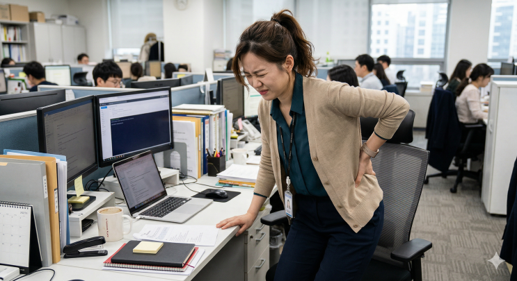  [은행사거리 한의원] 낫지 않고 반복되는 허리 통증, 뼈만 봐서는 답이 없습니다.