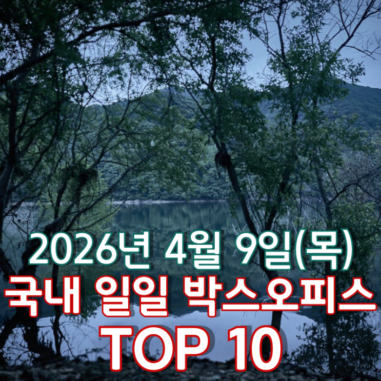  [4월 9일] 국내 박스오피스 - 2일 연속 이어진 '살목지' 저주의 공포