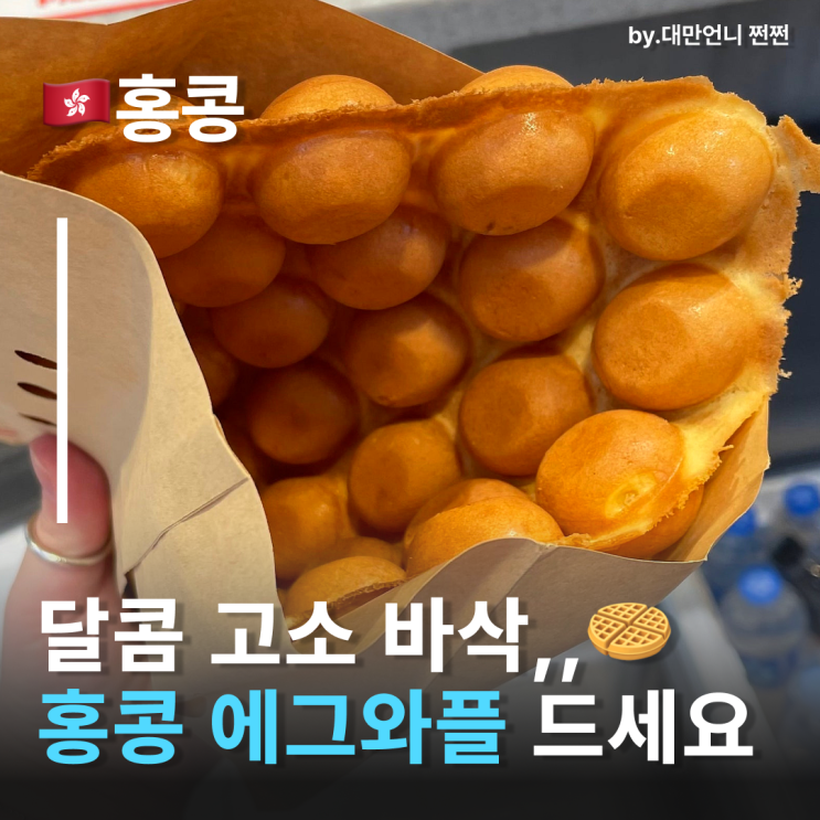  로제도 반한 홍콩에그와플, 길거리 감성 가득한 디저트 홍콩먹거리 왜 이렇게 사랑받을까?