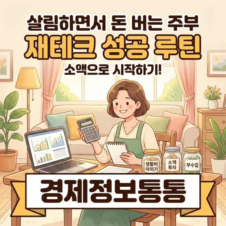  살림하면서 돈 버는 소액 주부재테크 성공 루틴과 실전 노하우