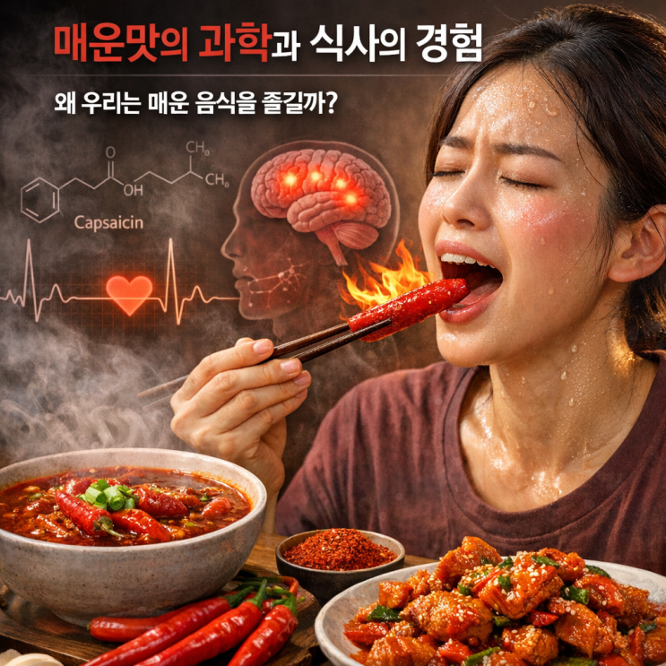  [맛의 과학]매운맛은 통증인데 왜 즐길까? 자극을 넘어 여운을 설계하는 골드참치의 식사의 미학