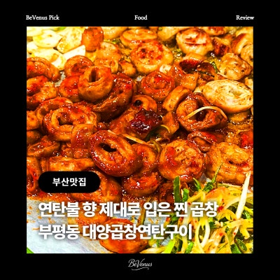 [부산 부평동 맛집] 대양곱창연탄구이 : 노포감성 연탄불향 제대로 가성비 곱창구이