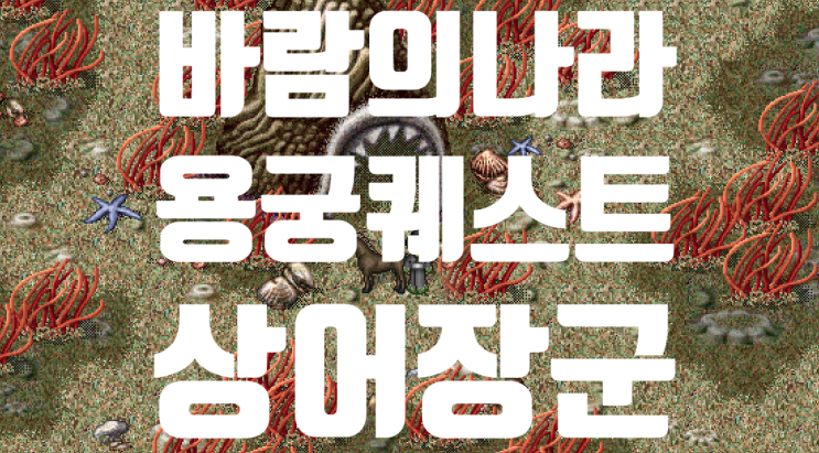 바람의나라 옛날바람 용궁퀘스트 - 상어장군 (체력+500, 마력+250 증가)