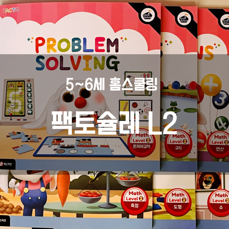  유아 수학 문제집 추천 팩토슐레 L2 후기 (5~6세 홈스쿨링)