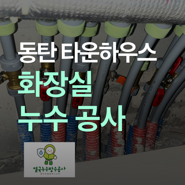  동탄 화장실 누수 타운하우스 변기 방수?누수? 원인 해결