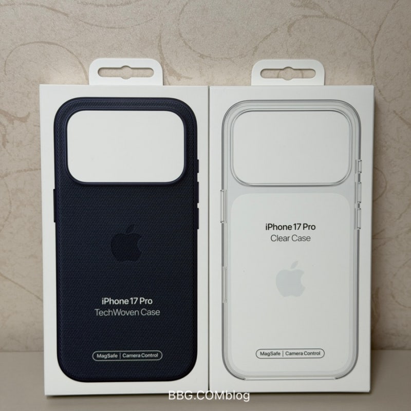 아이폰 17 프로 애플 정품 케이스 개봉기 및 리뷰 (투명 케이스 / 테크 우븐 케이스 블루) iPhone....