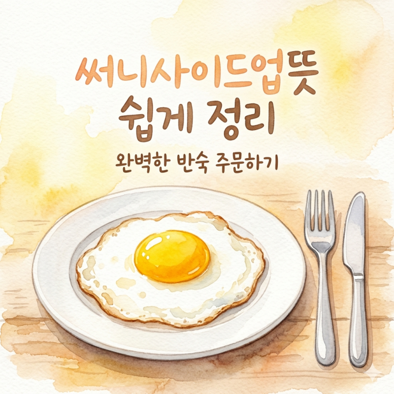 써니사이드업뜻 쉽게 정리 계란 굽기 표현부터 의미까지