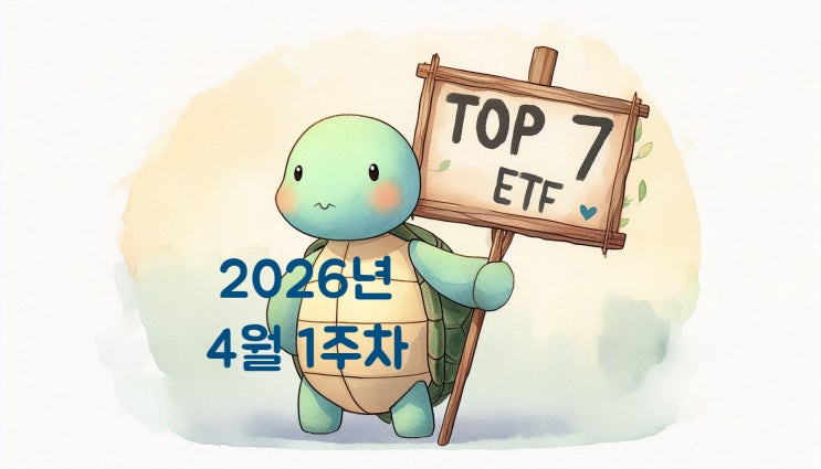  개인이 가장 많이 산 국내 ETF TOP 7 + 주간 수익률 TOP 7 | 2026년 4월 1주차