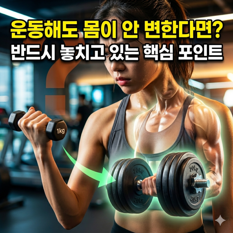   운동해도 몸이 안 변한다면? 반드시 놓치고 있는 핵심 포인트