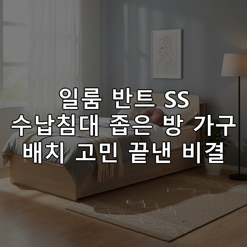 일룸 반트 SS 수납침대 좁은 방 가구 배치 고민 끝낸 비결