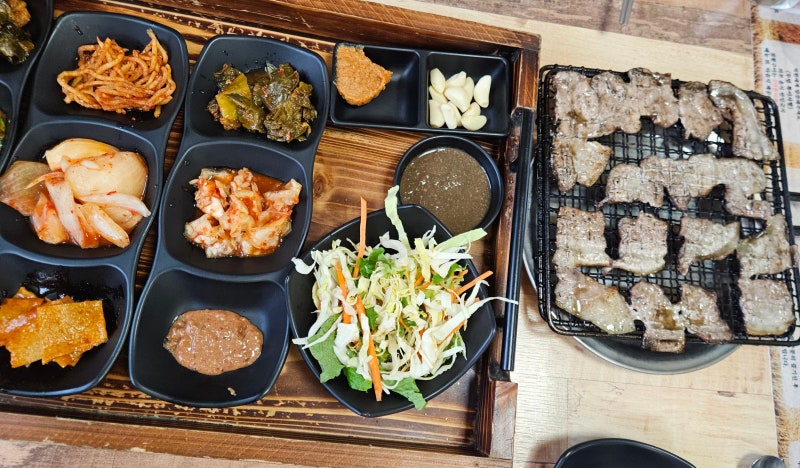 [무안 몽탄] 짚불삼겹살의 원조격 두암식당