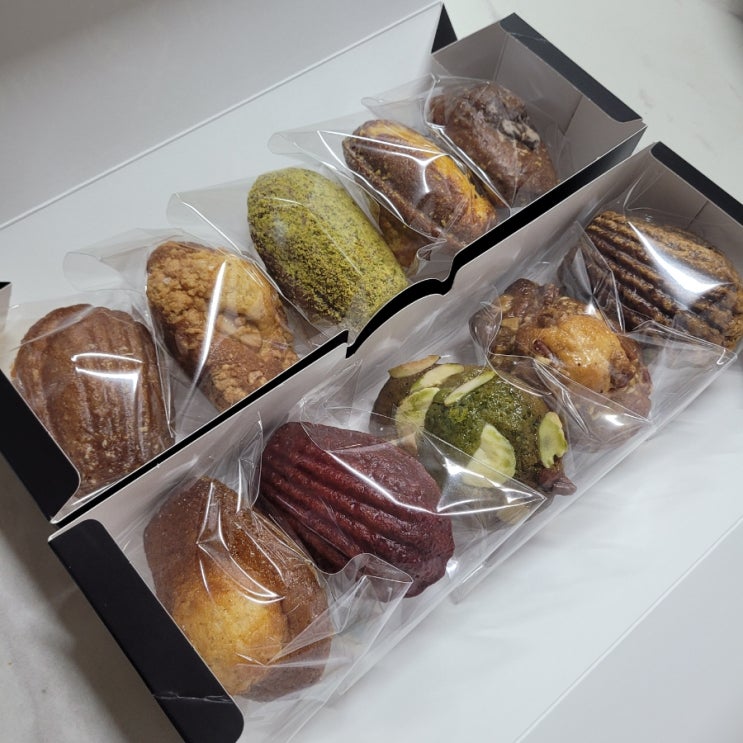  잠실송리단길선물용: [마로 파티세리] '마들렌' 10종맛 후기 / 선물할거다? 사세요!