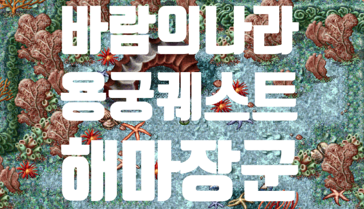  바람의나라 옛날바람 용궁퀘스트 - 해마장군 (진주반지)