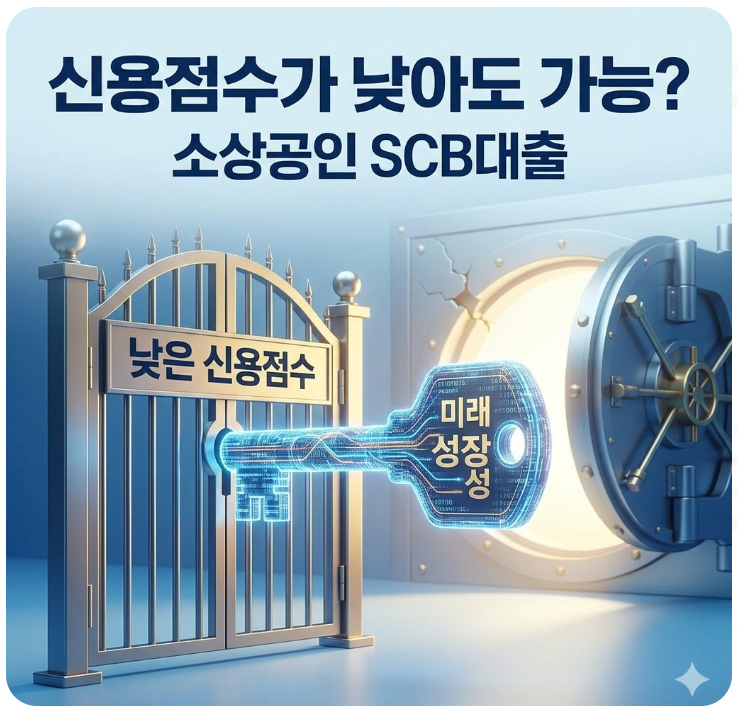 "신용점수 낮아도 대출됩니다" <b>소상공인 SCB</b> 대출 승인 조건... 
