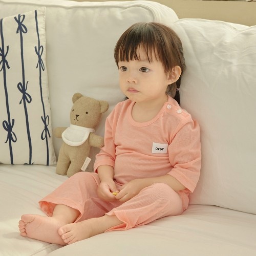  아기 봄여름 내의 추천 밤부 메쉬 치즈 7부 실내복 내돈내산 후기