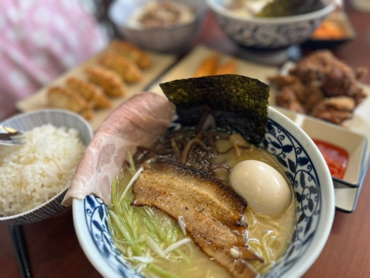  관평동 점심 맛집 칸도라멘 소유라멘, 미니 차슈밥, 새우튀김, 수제치킨 가라아게 먹어본 후기