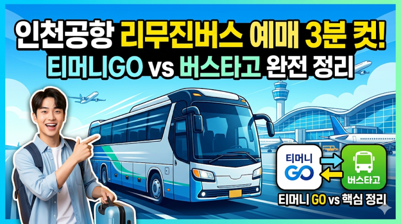 인천공항 리무진버스 예매 3분 컷! 앱부터 사이트까지 총정리