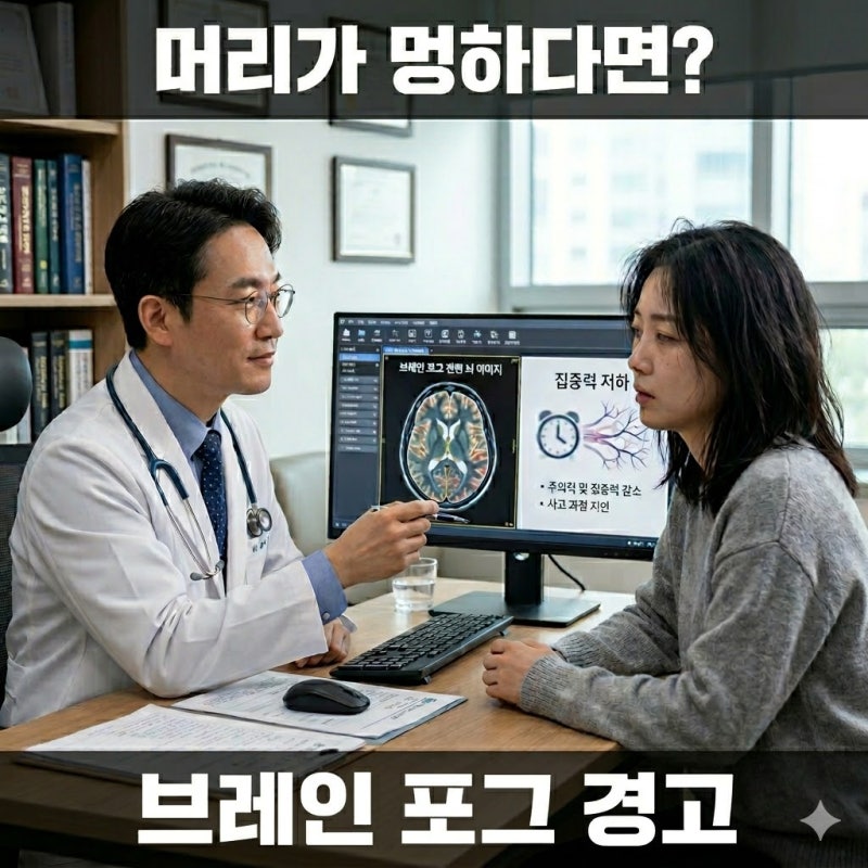 머리가 멍하고 집중이 안 될 때? 브레인 포그(Brain Fog) 원인 총정리