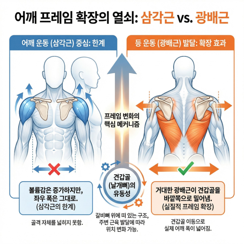 어깨 깡패의 비밀!! 타고난 골격을 이기는 법: 어깨 운동만 해서는 절대 안 되는 이유[동두천....
