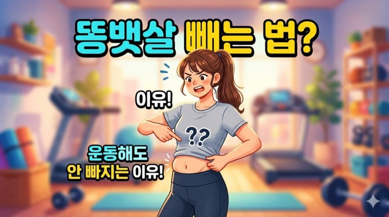 똥배빼는법? 운동해도 안 빠지는 진짜 이유 (유형별로 다릅니다)