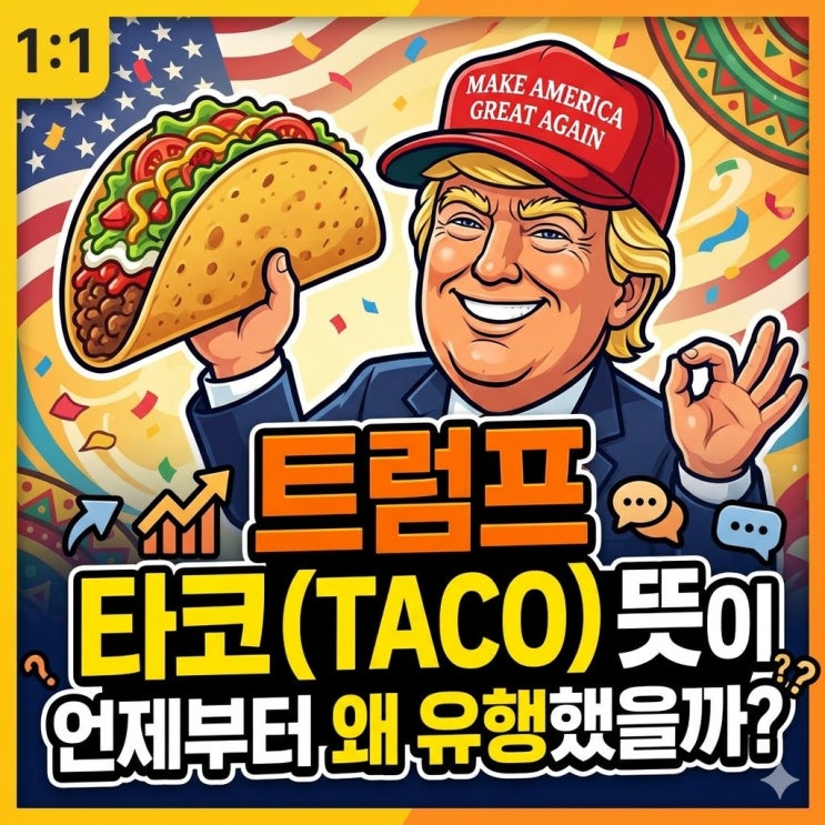  트럼프 타코(TACO) 뜻 언제부터 왜 유행했을까