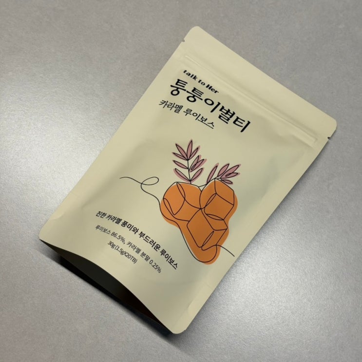  임산부 루이보스티 추천 톡투허 퉁퉁이별티 카라멜루이보스 커피대용차 후기