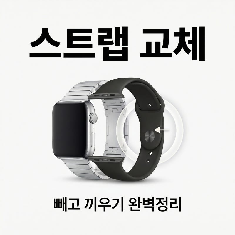 애플워치 스트랩 교체하는법, 줄 빼는법부터 끼는법까지 한 번에 정리